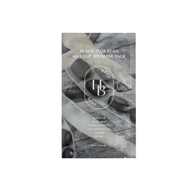 Heveblue Black Yuja Bean Makeup Spa Mask Pack