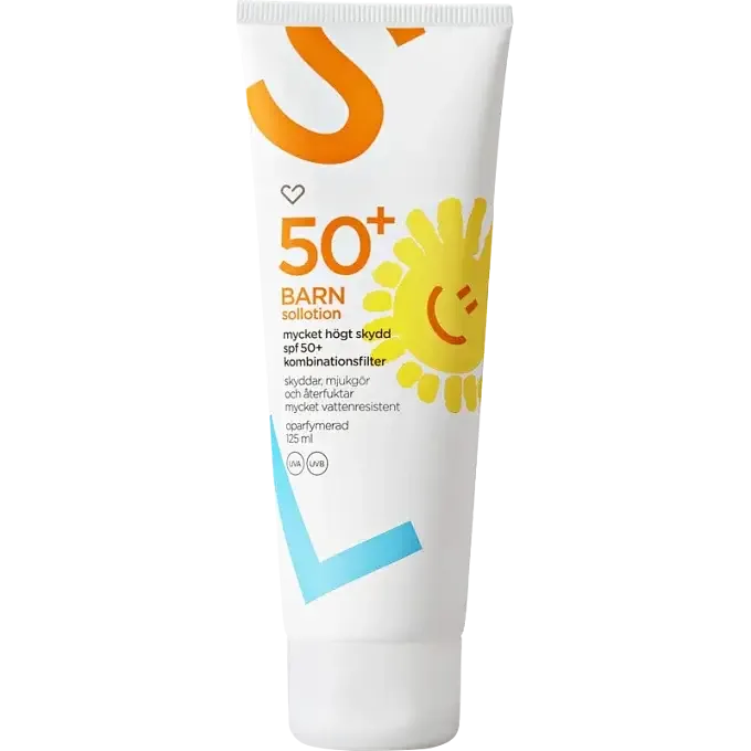 Hjärtats Sollotion Barn Oparfymerad SPF 50+
