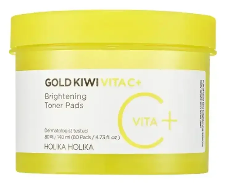 HOLIKA HOLIKA Gold Kiwi Vita C+ Brightening Toner Pads