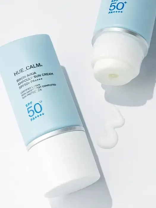 HUE_CALM Birch Aqua Ampoule Sun Cream SPF50+ PA++++