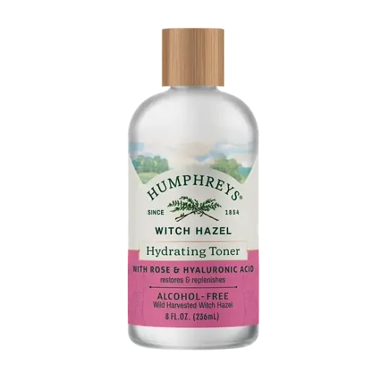 Humphrey's Witch Hazel Alcohol-Free Hydrating Toner With Rose & Hyaluronic Acid