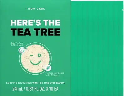 I Dew Care Here's The Tea Tree Sheet Mask