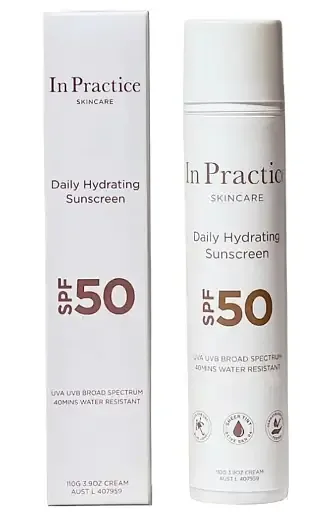 In Practice Skincare Daily Hydrating Sunscreen SPF 50