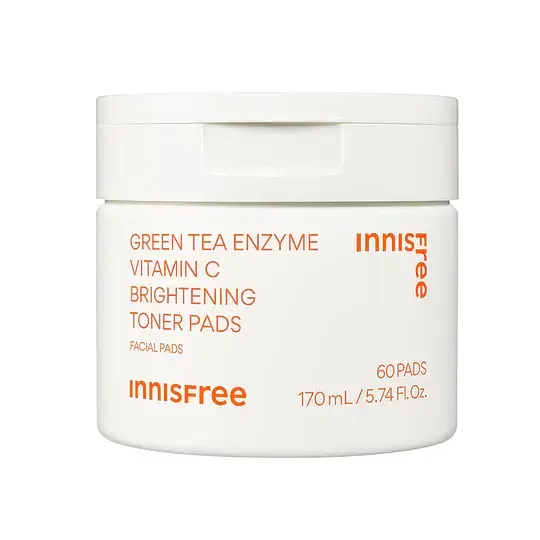 INNISFREE Green Tea Enzyme Vitamin C Brightening Toner Pads