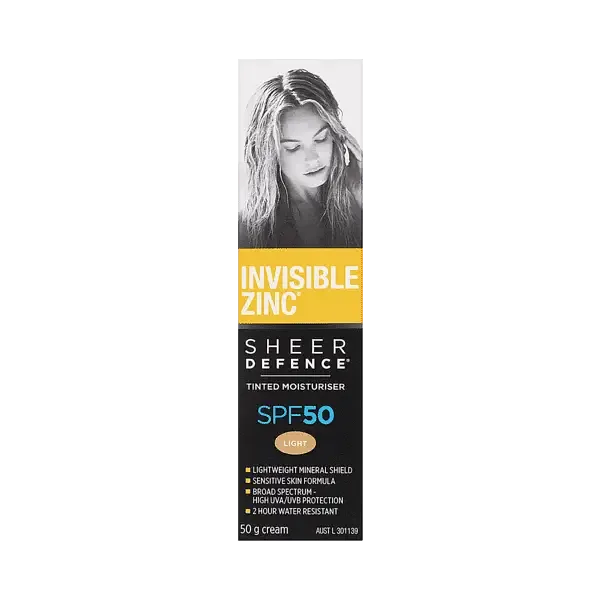 Invisible Zinc Sheer Defence Tinted Moisturiser SPF 50
