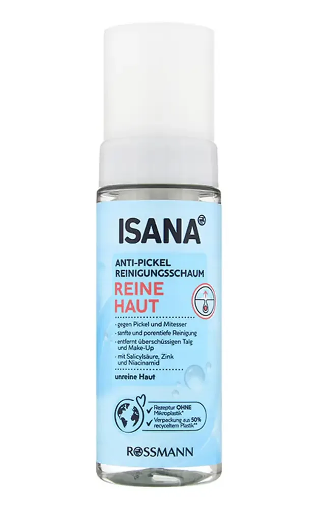 Isana Anti-Pickel Reinigungsschaum Reine Haut