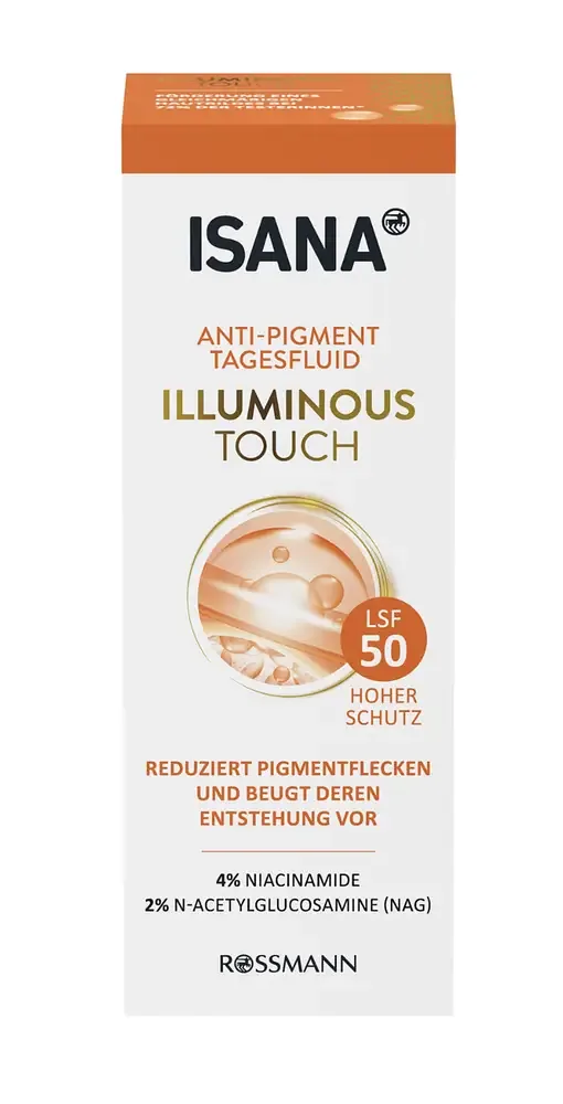 Isana Illuminous Touch Anti-Pigment Tagesfluid LSF50