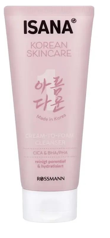Isana Korean Skincare Cream-To-Foam Cleanser
