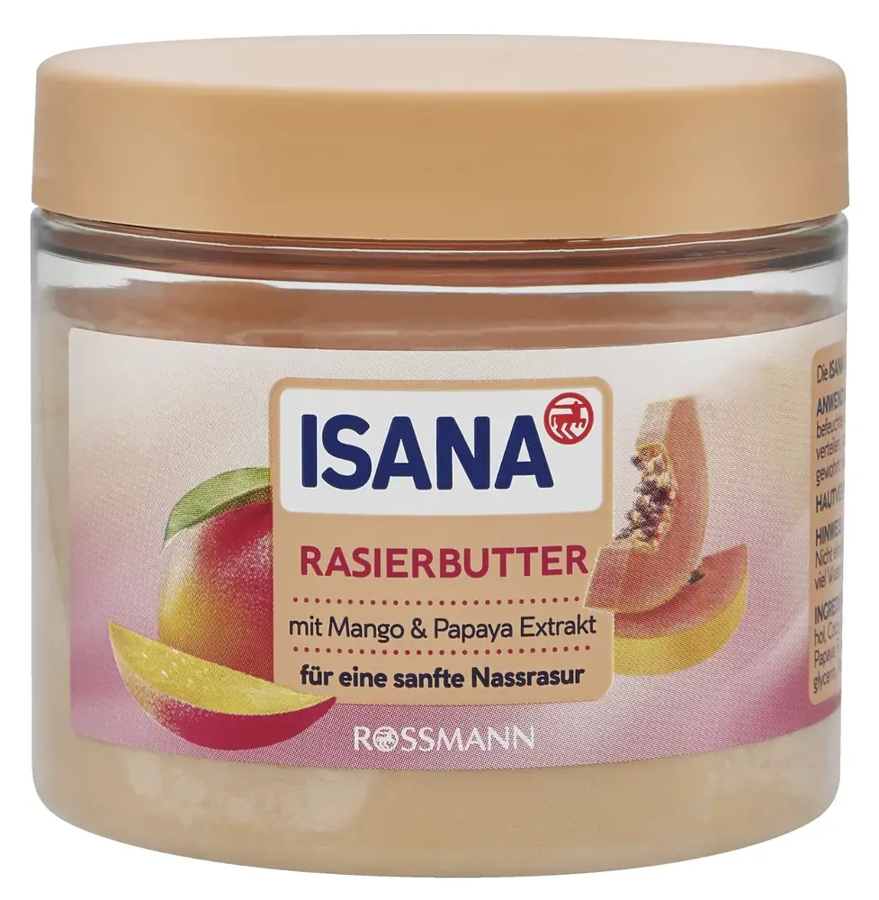 Isana Rasierbutter Mango & Papaya Extrakt