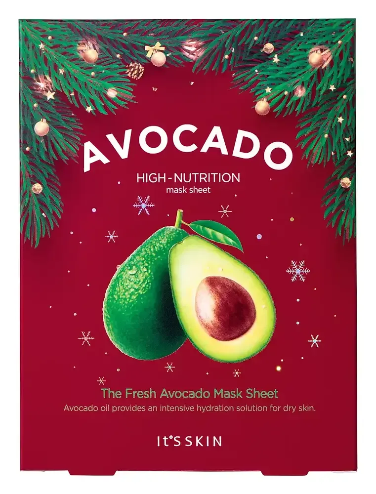 IT'S SKIN The Fresh Avocado High Nutrition Mask Sheet Gift Box