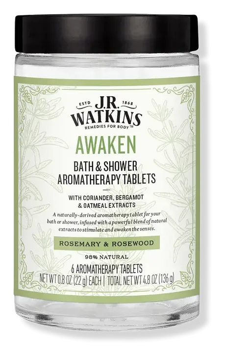 J.R. Watkins AWAKEN Bath & Shower Aromatherapy Tablets