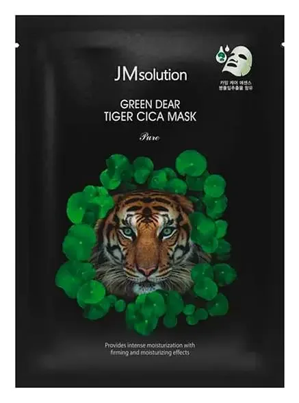 JMsolution Green Dear Tiger Cica Mask Pure