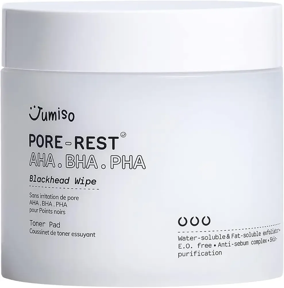 Jumiso Pore-rest AHA BHA PHA Blackhead Wipe Toner Pad
