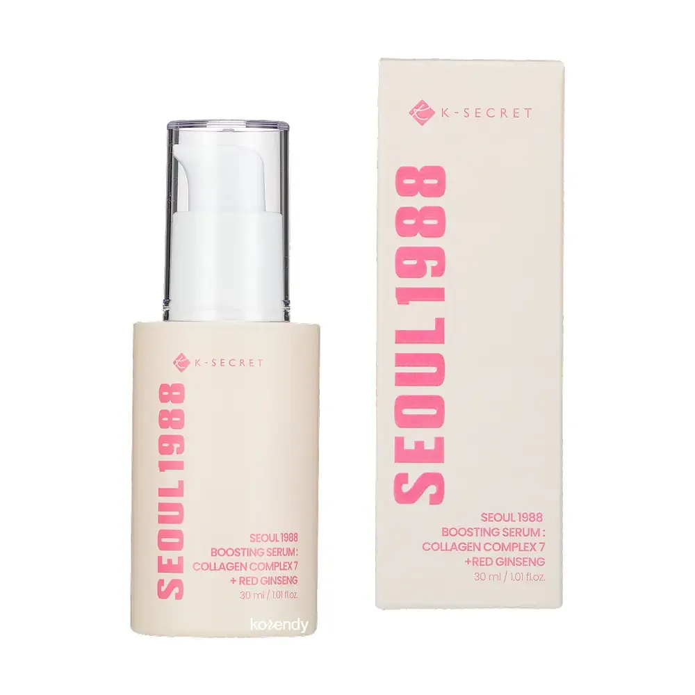K-Secret Seoul 1988 Boosting Serum: Collagen Complex 7 + Red Ginseng