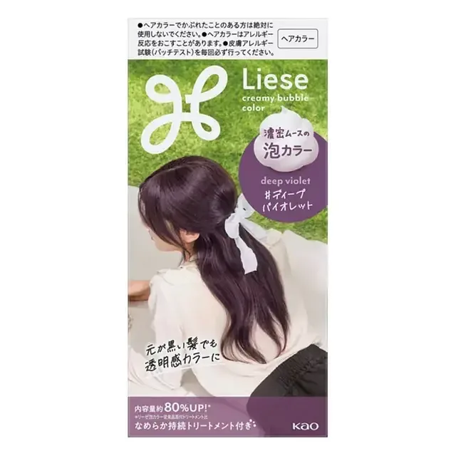 Kao Liese Creamy Bubble Hair Color For Black Hair