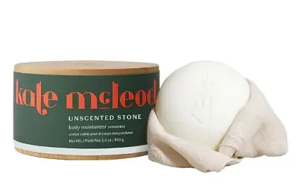 Kate McLeod Unscented Stone Body Moisturizer Lotion Bar