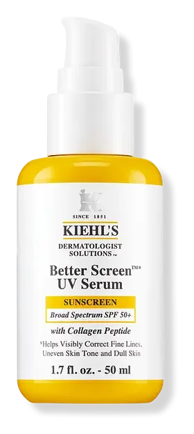 Kiehl's Better Screen UV Serum SPF 50+ Facial Sunscreen With Collagen Peptide