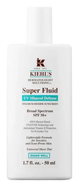 Kiehl's Super Fluid UV Mineral Defense Titanium Dioxide Sunscreen Broad Spectrum SPF 50+
