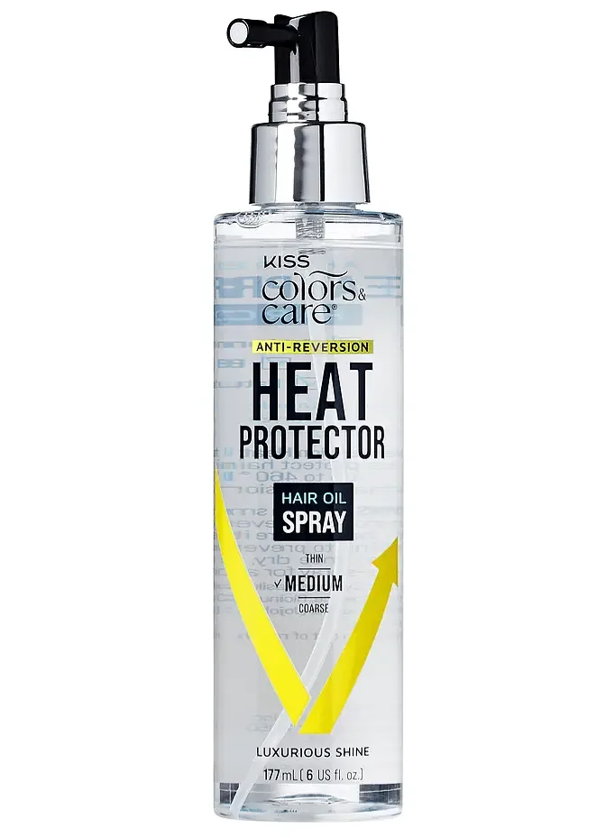Kiss Colors & Care Anti-Reversion Heat Protector Hair Oil Spray