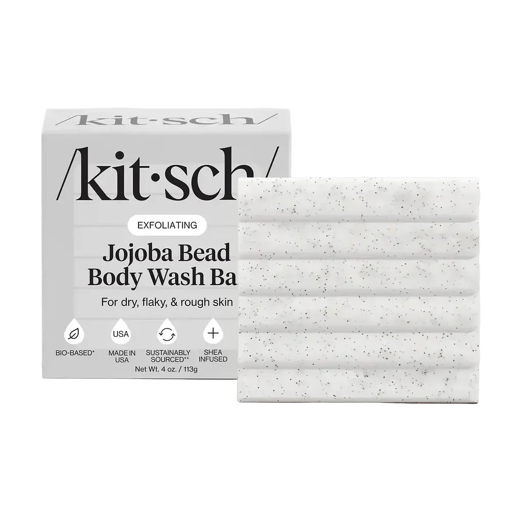 Kitsch Jojoba Bead Exfoliating Body Wash Bar