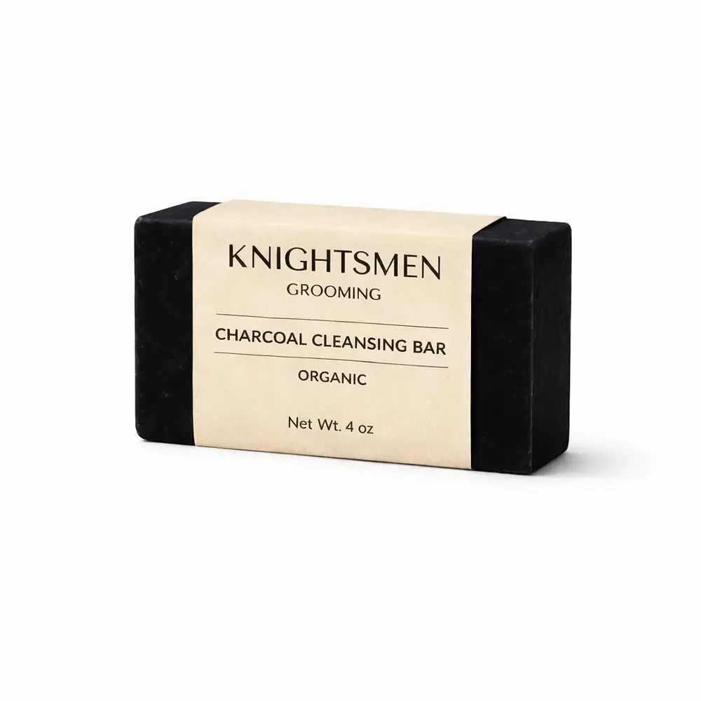 Knightsmen Grooming Charcoal Cleansing Bar