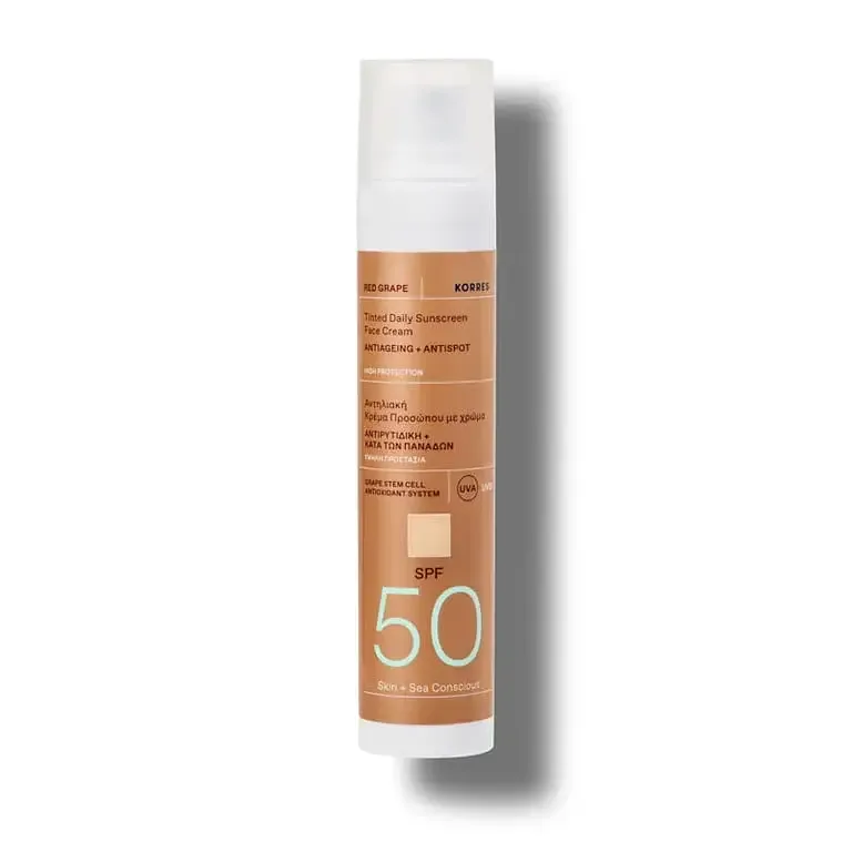 Korres Red Grape Tinted Daily Sunscreen SPF 50