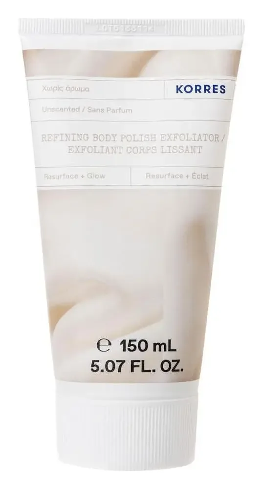 Korres Unscented Body Scrub Refining Body Polish Exfoliator