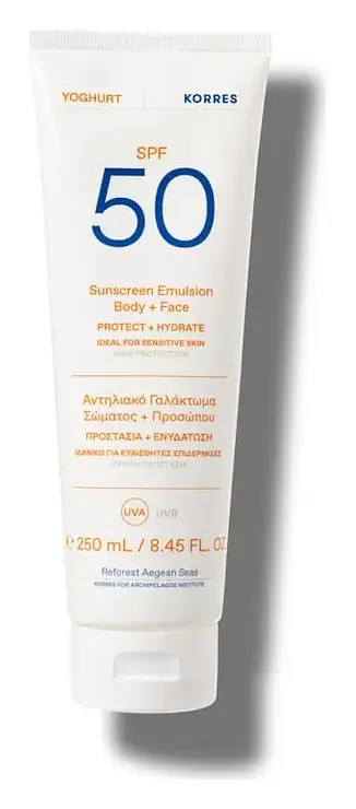 Korres Yoghurt Sunscreen Emulsion Body + Face SPF 50