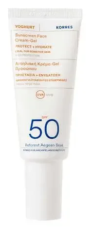 Korres Yoghurt Sunscreen Face + Eyes Cream-Gel SPF50