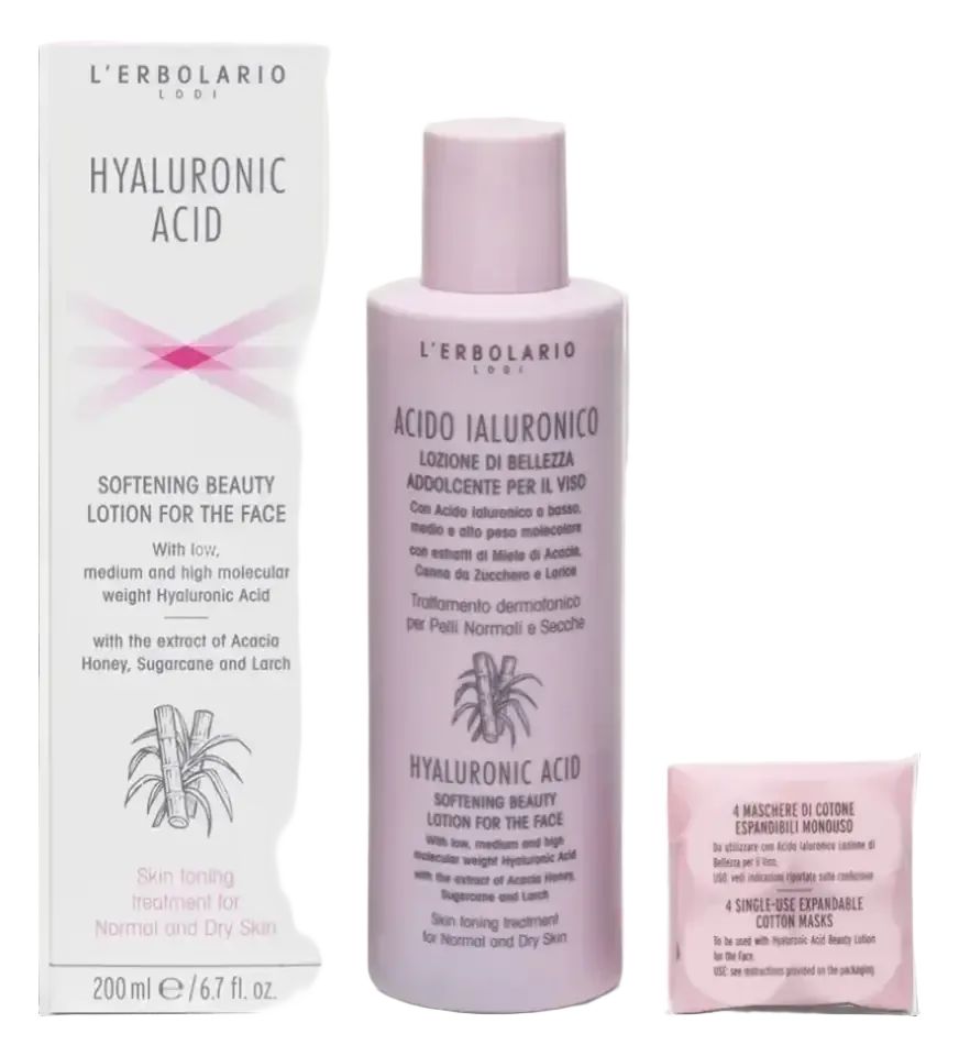 L'Erbolario Hyaluronic Acid Softening Beauty Lotion For The Face