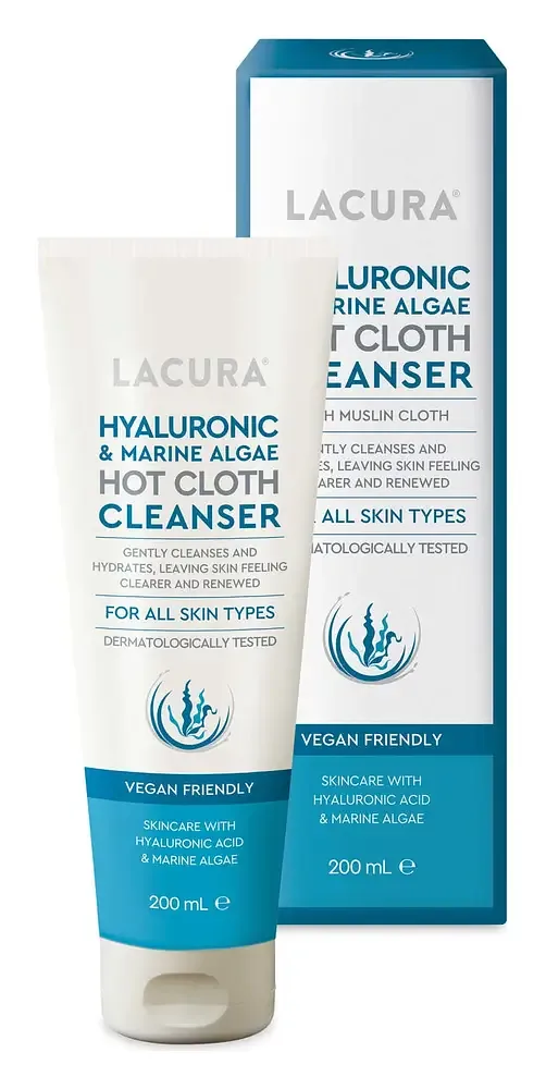 Lacura Hyaluronic & Marine Algae Hot Cloth Cleanser