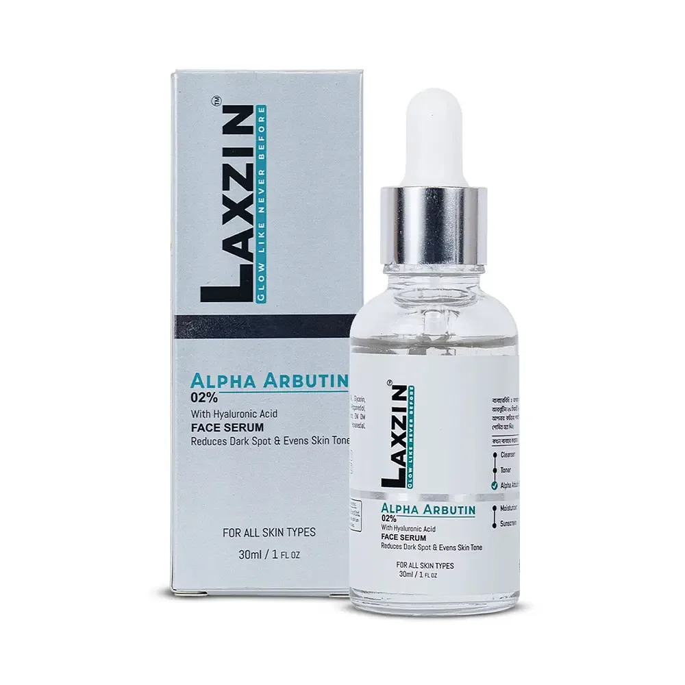 Laxzin Alpha Arbutin 2% With Hyaluronic Acid Face Serum