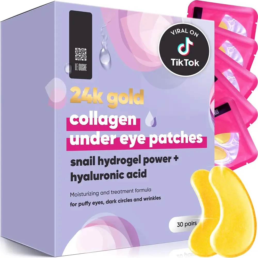 Le Gushe 24K Gold Collagen Under Eye Patches