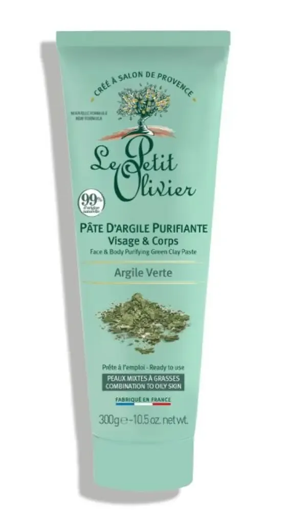 Le Petit Olivier Face & Body Purifying Green Clay Paste