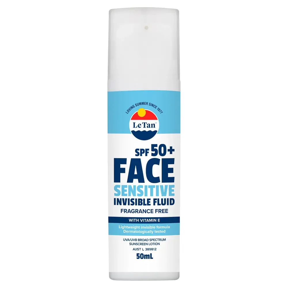 Le Tan Face Sensitive Invisible Fluid SPF 50+