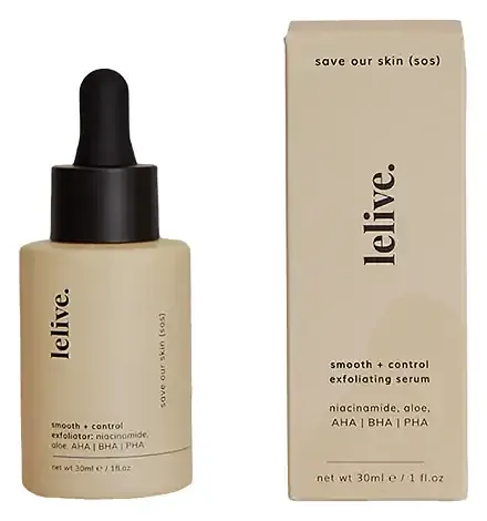 Lelive Save Our Skin (SOS) Smooth + Control Exfoliating Serum