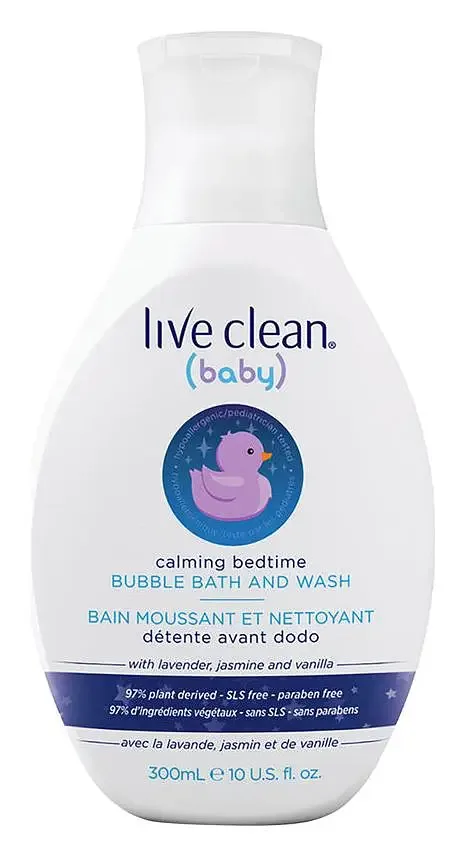Live Clean Baby Calming Bedtime Bubble Bath And Wash