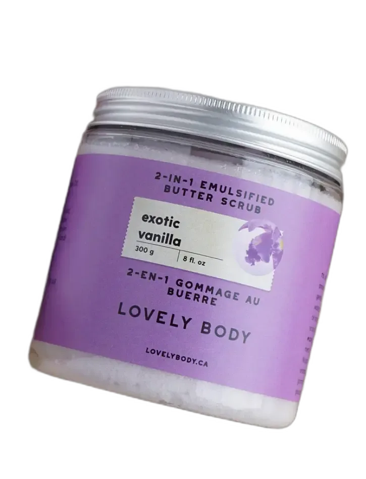 Lovely Body Exotic Vanilla 2-In-1 Emulsified Butter Scrub