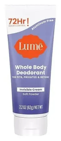 Lume Whole Body Deodorant Invisible Cream