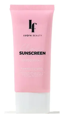 Luqfa Beauty Glowy Sunscreen SPF 50