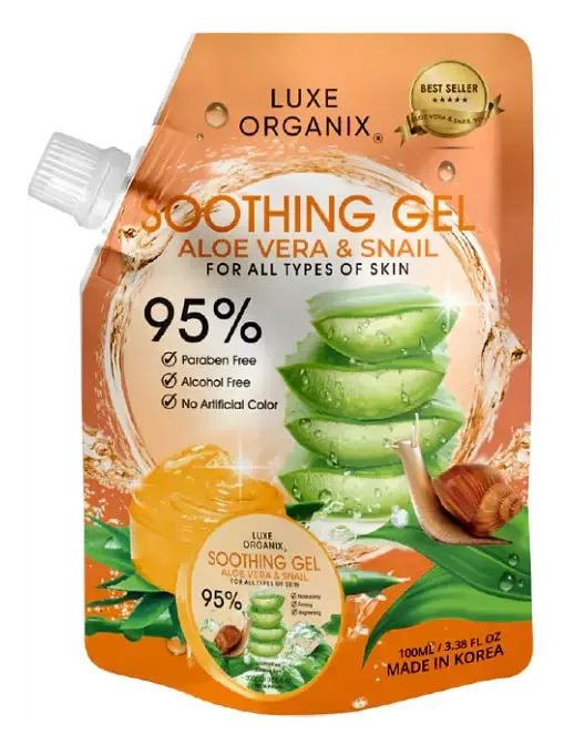 Luxe Organix Aloe Vera And Snail Soothing Gel
