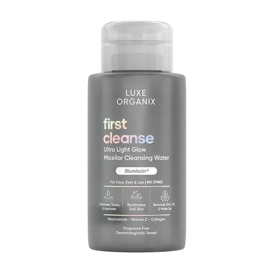 Luxe Organix First Cleanse Ultra Light Glow Micellar Cleansing Water