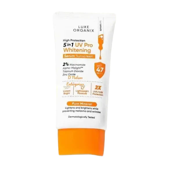 Luxe Organix High Protection 5in1 UV Pro Whitening Serum Sunscreen SPF 47 PA+++