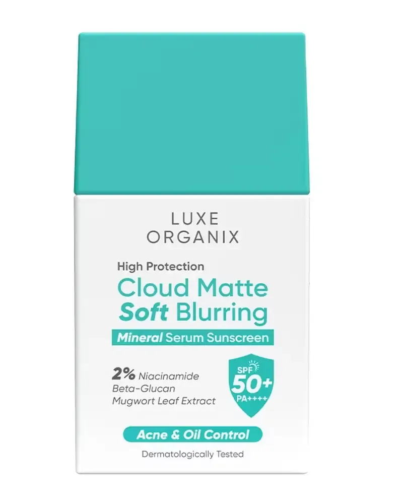 Luxe Organix High Protection Cloud Matte Soft Blurring Mineral Serum Sunscreen SPF 50+ PA++++