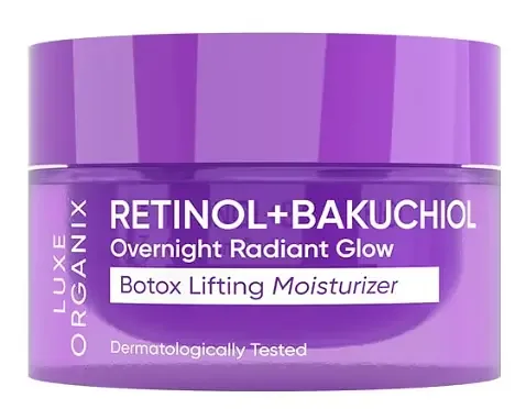 Luxe Organix Retinol + Bakuchiol Overnight Radiant Glow Botox Lifting Moisturizer