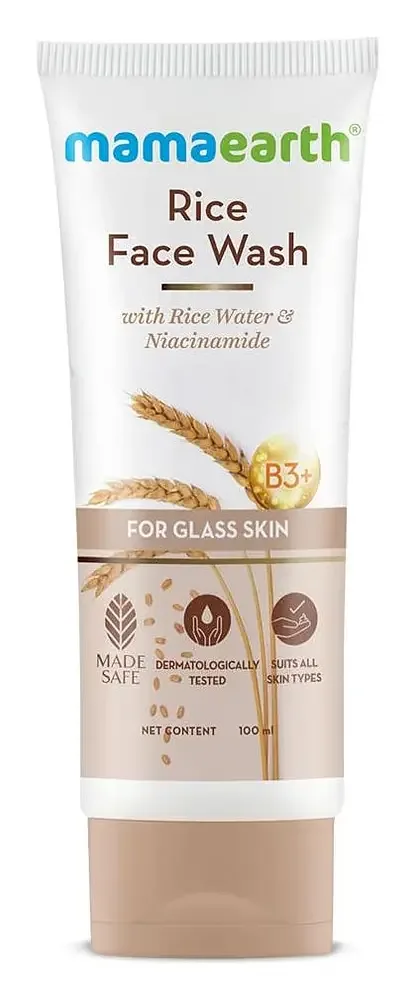 mamaearth Rice Face Wash With Rice Water & Niacinamide
