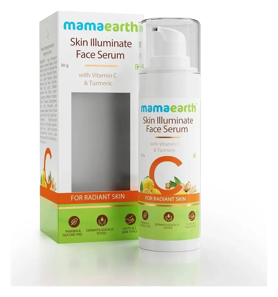 mamaearth Skin Illuminate Face Serum for Radiant Skin with Vitamin C & Turmeric