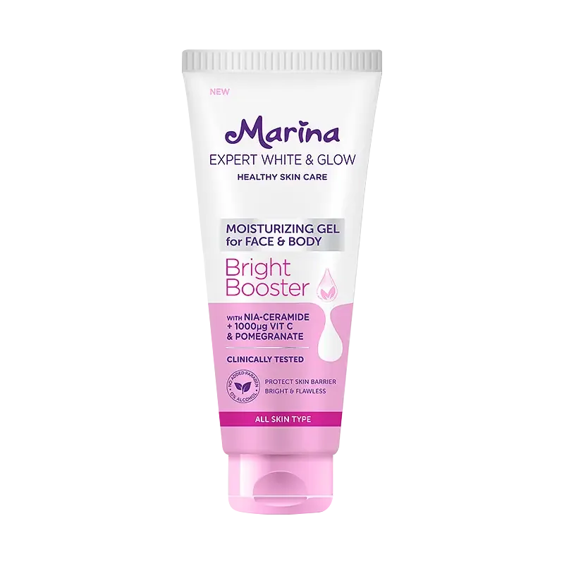 Marina Expert White & Glow Moisturizing Gel for Face & Body Bright Booster
