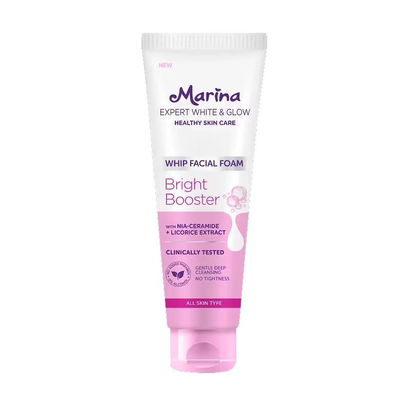 Marina Expert White & Glow Whip Facial Foam Bright Booster
