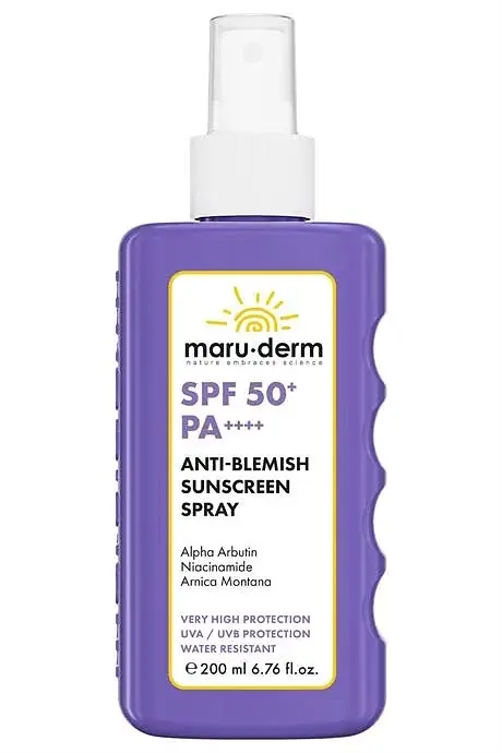 maru.derm Anti Blemish Sunscreen Spray SPF 50+